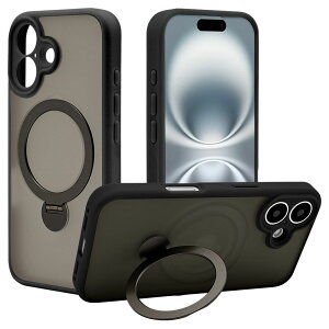 X^oii iPhone 16p ZEROSAFE SHAFT J͕ی MagSafeΉ 360°]X^hP[XitXgubNj 8287IP461ZSFSLBK