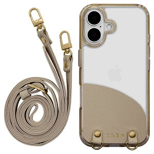 ���X�^�o�i�i iPhone 16�p ILBE �n�C�u���b�h�P�[�X TPU×PC �V�����_�[�X�g���b�v�t���i�G�g�[�v�j 8176IP461PCEP