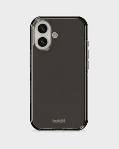 Holdit�i�z�[���f�B�b�g�j iPhone 16�p Seethru �ϏՌ��N���A�P�[�X Black�i�u���b�N�j 16488(HOLDIT)