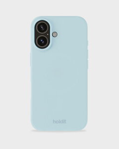 Holdit�i�z�[���f�B�b�g�j iPhone 16�p �\�t�g�^�b�`�V���R�[���P�[�X Mineral Blue�i�~�l�����u���[�j 16510(HOLDIT)