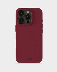 Holdit�i�z�[���f�B�b�g�j iPhone 16 Pro�p �\�t�g�^�b�`�V���R�[���P�[�X Red Velvet�i���b�h�x���x�b�g�j 16525(HOLDIT)