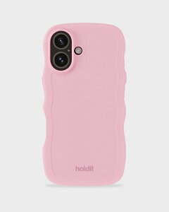 Holdit�i�z�[���f�B�b�g�j iPhone 16 Plus�p Wavy Case �ϏՌ��P�[�X Pink�i�s���N�j 16542(HOLDIT)