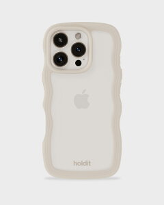 Holditiz[fBbgj iPhone 16 Prop Wavy Case wʃNAϏՌP[X Light Beige/TransparentiCgx[WiNA^Cvjj 16547(HOLDIT)