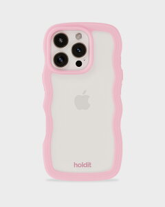 Holdit�i�z�[���f�B�b�g�j iPhone 16 Pro Max�p Wavy Case �w�ʃN���A�ϏՌ��P�[�X Pink/Transparent�i�s���N�i�N���A�^�C�v�j�j 16550(HOLDIT)