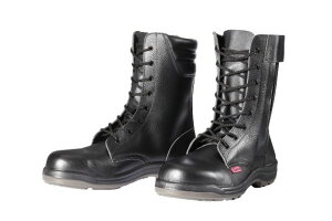 ドンケル ダイナスティPU2 安全靴 長編上ブーツ(ファスナー付き) 発泡ポリウレタン2層底 耐滑 衝撃吸収 ブラック 24.5cm JIS規格 D7004N-BK-24.5 DONKEL