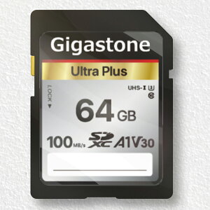 GigastonebMKXg[ SDXC[J[h 64GB Class10 UHS-I U3 V30iWbp[obNj GJSXR-64GV3A1