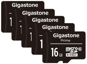 GigastonebMKXg[ microSDHCJ[h 16GB Class10iWbp[obNjy5Zbgz GJM10-16G5PK
