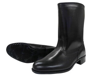 ドンケル 作業靴 半長靴 ラバー1層底 耐滑 ブラック 27.5cm 306-BK-27.5 DONKEL