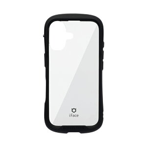 Hamee iPhone 16用 強化ガラスクリアケース iFace Reflection(ブラック) 41-979617