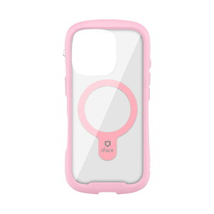 Hamee iPhone 16 Pro用 MagSynq強化ガラスクリアケース iFace Reflection(サクラピンク) 41-980101