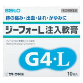 【第(2)類医薬品】ジーフォーL注入軟膏 10個 佐藤製薬 ジ-フオ-Lチユウニユウ10P [ジフオLチユウニユウ10P]【返品種別B】