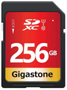 GigastonebMKXg[ SDXC[J[h 256GB Class10 UHS-I V10 GJSXR-256GU1-RED