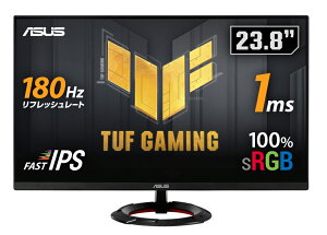 ASUSbGCX[X Q[~OtfBXvC(23.8^/Fast IPS/FullHD 1920×1080/180Hz/1ms/HDMI2.0/DP1.2/VESA/3Nۏ)(ubN) TUF Gaming VG249Q3R