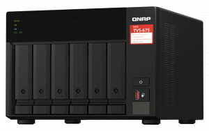 QNAPbL[ibv 8RA 2.5GbE NAS M.2 SATA/NVMe SSDLbVO PCIeg 4K HDMIfBXvCΉ 6xC^[^NAS TVS-675