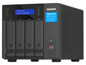 QNAP|キューナップ インテル Pentium Goldプロセッサー搭載 USB 3.2 Gen 2 ZFSベース QuTS hero OS採用 4ベイタワー型NAS TVS-H474