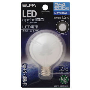 ELPA LED�d�� �~�j�{�[���d���` 55lm(�����F����) LDG1N-G-E17-G260 elpaballmini [LDG1NGE17G260]