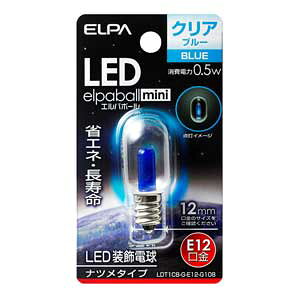 ELPA LED�d�� �i�c���`(�N���A�E��) LDT1CB-G-E12-G108 elpaballmini [LDT1CBGE12G108]
