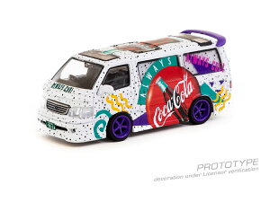 ^[}bN[NX 1/64 Toyota Hiace Wagon Custom Coca-Cola Delivery VanyT64-078-CCz ~jJ[