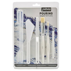 yxI |[O 11ACe c[Zbg 524605 pebeo SET OF ACCESSORIES FOR POURING EXPERIENCES