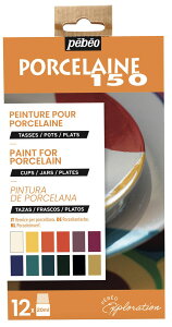 ペベオ ポーセレン 150 20ml×12色 ディスカバリーセット 757471 pebeo EXPLORATION SET P150 BR COUL 1 - 12 ASSORTED BOTTLES