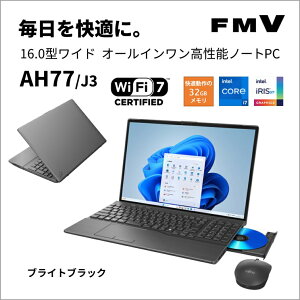 xmʁbFUJITSU m[gp\R AH77/J3(16^/Windows11/Office2024/Core i7 1360P/32GB/SSD512GB/BD/BT}EXt/ATOK) uCgubN FMV X^_[hm[g FMVA77J3B