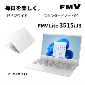 xmʁbFUJITSU m[gp\R 3515/J3(15.6^/Windows11/Office2024/Celeron 7305/8GB/SSD256GB)A[ozCg FMV Lite FMV3515J3W