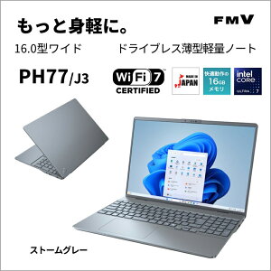 xmʁbFUJITSU m[gp\R PH77/J3(16^/Windows11/Office2024/Core Ultra 7 155H/16GB/SSD512GB/ATOK)Xg[O[ FMV hCuXyʃm[g FMVP77J3H