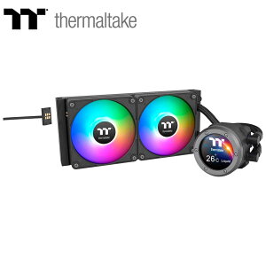 Thermaltake�b�T�[�}���e�C�N �����̌^CPU�N�[���[ TH240 V2 Ultra EX ARGB Sync CPU Liquid Cooler�i�u���b�N�j CL-W414-PL12SW-A