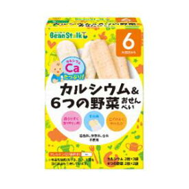 カルシウム＆6つの野菜おせんべい （5～6か月頃） 雪印ビーンスターク カルシウム＆ムツツノセンベイ2HX5