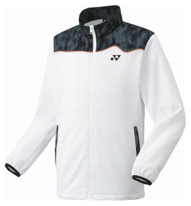 ヨネックス ユニセックス ニットウォームアップシャツ(ホワイト・サイズ:S) YO-51055-011-S YONEX