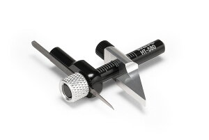 ウェーブ HGマイクロチゼル専用 平行スジ彫りグリップ【HT-580】 工具