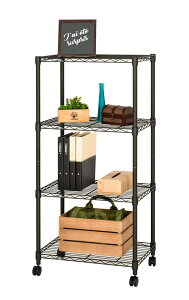 ���~�i�X ���~�i�X�m���[�� 4�i���b�N ��61×���s41×����125.5cm NO6012-4 Luminous �|�[���a25mm �m���[���V���[�Y�@�X�`�[�����b�N�@�L�b�`�����b�N ��60cm 4�i [NO60124]