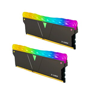 V-Color PRISM PRO RGB Series PC4-25600 / DDR4 3200 Mhz W[ 8GB × 2giJet Blackj TL8G32816D-E6PRKWK