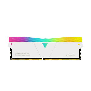 V-Color PRISM PRO RGB Series PC4-28800 / DDR4 3600 Mhz W[ 8GBiGlacier Whitej TL8G36818D-E6PRWWS