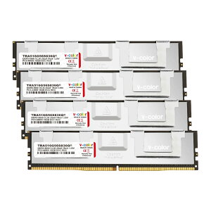 V-Color DDR5 OC R-DIMM (AMD TRX50) PC5-44800 / DDR5 5600 Mhz W[ 16GB × 4giSilverj TRA516G56S836Q