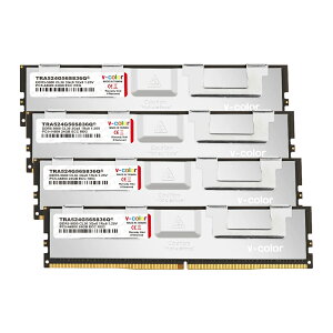 V-Color DDR5 OC R-DIMM (AMD TRX50) PC5-44800 / DDR5 5600 Mhz W[ 24GB × 4giSilverj TRA524G56S836Q