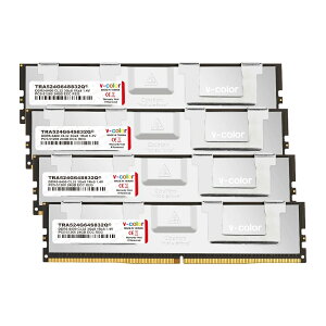 V-Color DDR5 OC R-DIMM (AMD TRX50) PC5-51200 / DDR5 6400 Mhz W[ 24GB × 4giSilverj TRA524G64S832Q