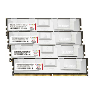 V-Color DDR5 OC R-DIMM (AMD TRX50) PC5-56000 / DDR5 7000 Mhz W[ 24GB × 4giSilverj TRA524G70S834R3Q