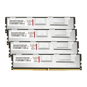 V-Color DDR5 OC R-DIMM (AMD TRX50) PC5-56000 / DDR5 7000 Mhz W[ 48GB × 4giSILVERj TRA548G70D834Q