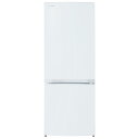 （標準設置料込_Aエリアのみ）ひとり暮らし　一人暮らし GR-W15BS-W 東芝 153L 2ドア冷蔵庫（セミマットホワイト）【右開き】 TOSHIBA [GRW15BSW]