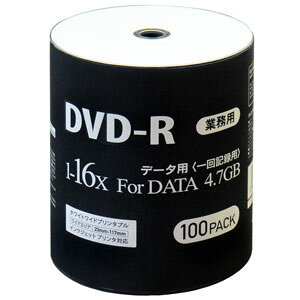 �}�O���{ �f�[�^�p16�{���Ή�DVD-R 100���p�b�N4.7GB �z���C�g�v�����^�u�� DR47JNP100_BULK