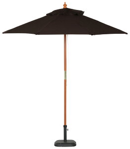 不二貿易 木製パラソル 210cm(ブラウン) 60160