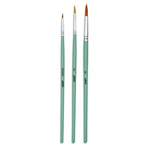 �y�x�I �N���t�g���@�M �ەM3�{�Z�b�g(000��/2��/6��) �Z�� 952309 pebeo Pouch of short-sleeved brushes in gold polyamide