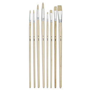 yxI ʗp ؕM EەM8{Zbg(M 2/6/10/14AەM 4/6/10/14)  952403 pebeo Brush set with long handles fine white bristles