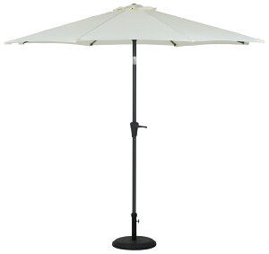 不二貿易 アルミパラソル 270cm(アイボリー) 85185