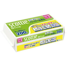 スコッティ ファイン ペーパーふきん サッとサッと 200W 日本製紙クレシア スコツテイサツトサツトペ-パ-200