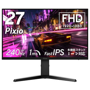 PixiobsNVI Q[~OtfBXvC(27^/Fast IPS/FullHD 1920×1080/240Hz/1ms/HDR/HDMI2.1/DP1.4/VESA/2Nۏ؁Ehbgۏ)(ubN) PX279 Prime Neo PX279PN-PW