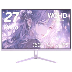 PixiobsNVI Q[~OtfBXvC(27^/Fast IPS/WQHD 2560×1440/180Hz/1ms/HDR/HDMI2.0/DP1.4/VESA/2Nۏ؁Ehbgۏ)(p[v) PX278 Wave PX278WAVEPP-PW