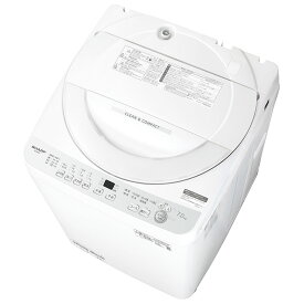 （標準設置料込_Aエリアのみ）シャープ 7.0kg 全自動洗濯機　シルバー系 ES-GE7J-S SHARP [ESGE7JS]