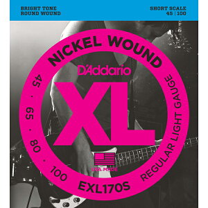 __I GLx[X iRegular Light .045-.100jV[gXP[ EXL-170S D'Addario XL Nickel